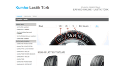 Desktop Screenshot of kumho-lastikturk.com