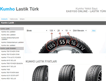 Tablet Screenshot of kumho-lastikturk.com